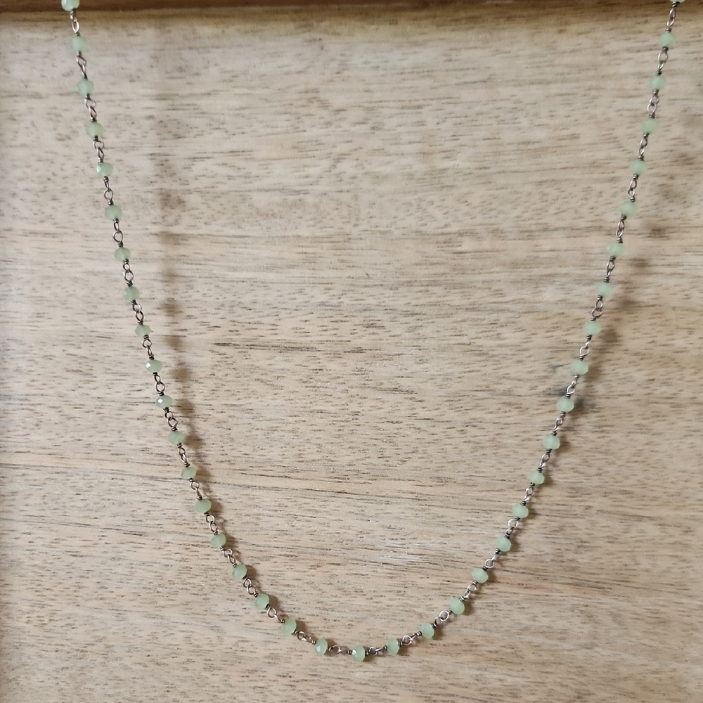 Chic Green Beaded Necklace